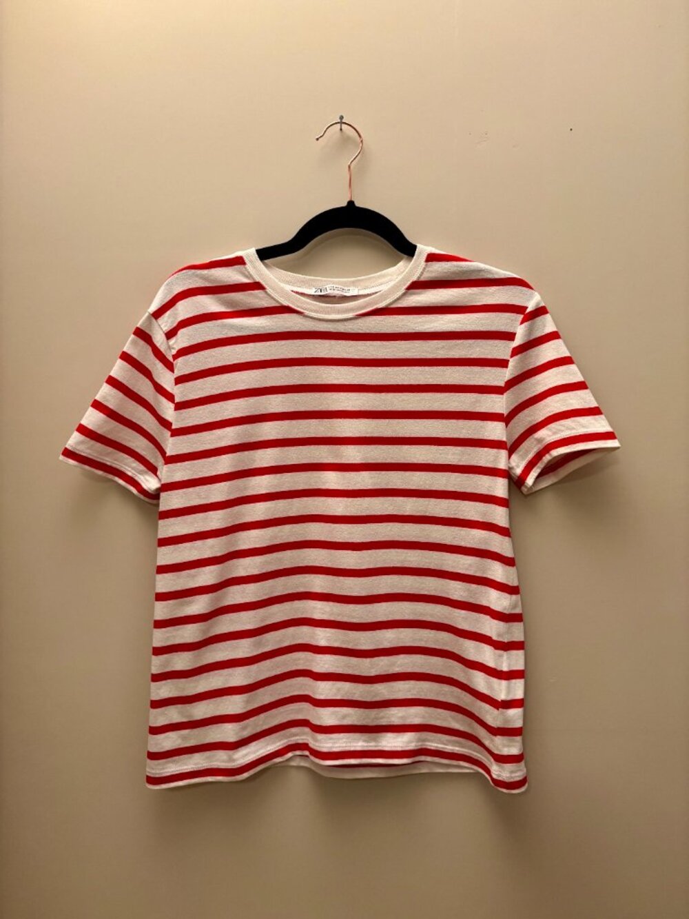 Zara Classic Red & White Striped Tee